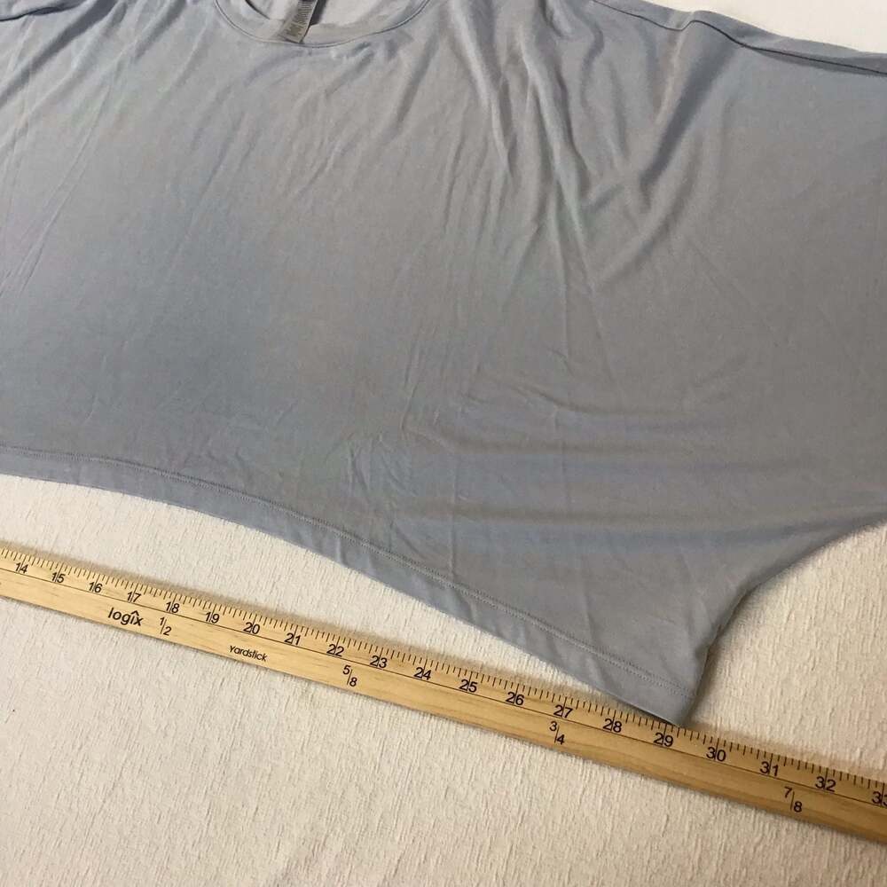 SKIMS Soft Lounge Long Sleeve Cropped T-Shirt Zen Blue Large - Picture 9 of 11